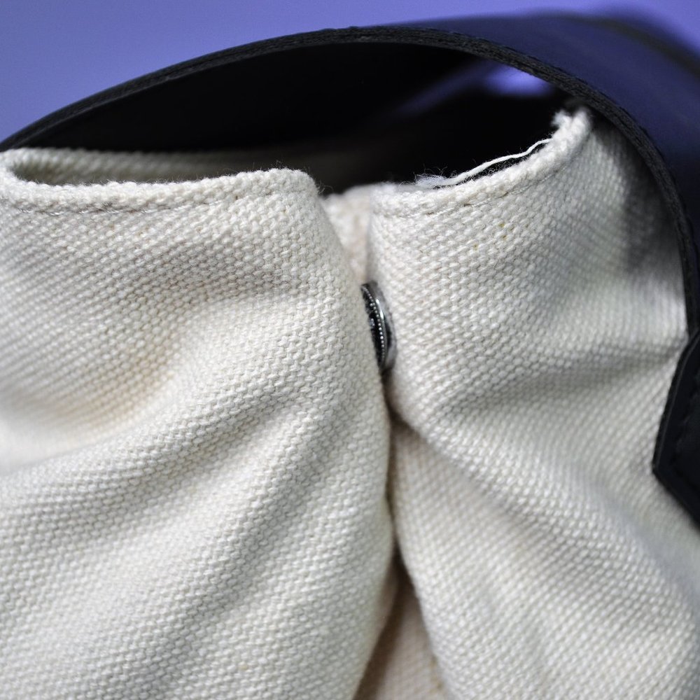 Deux Lux Demi Canvas Backpack in Off-White/Cream & Black - Picture 10 of 13